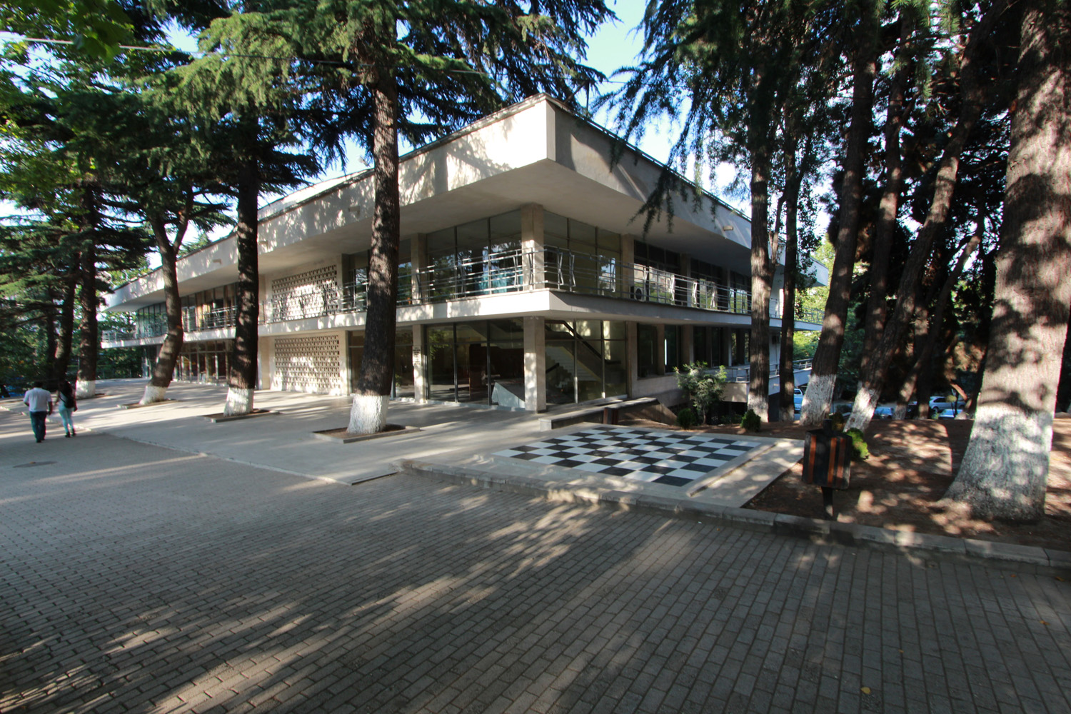 Tbilisi Chess Palace and Alpine Club, Façade, View from South-West. Credit: Gogita Bukhaidze