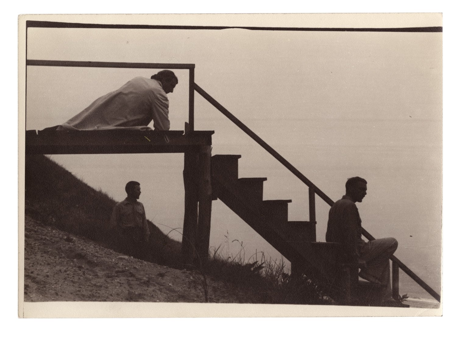 PaJaMa, Margaret French, George Tooker and Jared French, Nantucket, c.1946. Collection Jack Shear Image courtesy of Gitterman Gallery, New York