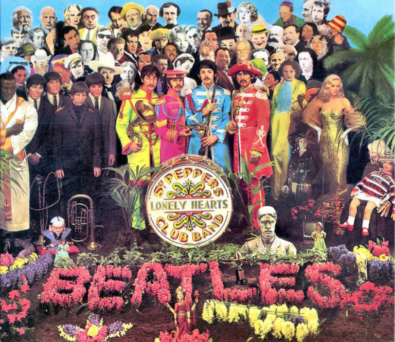 Sgt. Pepper’s’s Lonely Hearts Club Band (1967), copertina album The Beatles. Courtesy of Zazà ramen noodle bar & restaurant