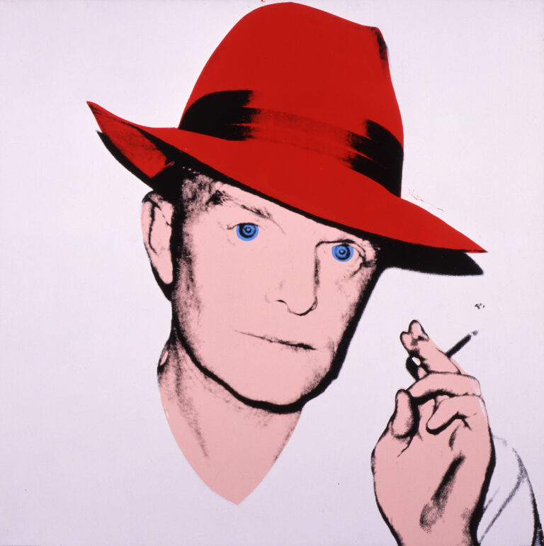 Andy Warhol (1928–1987), Truman Capote, 1979. Acrylic and silkscreen ink on linen, 101.6 × 101.6 cm. The Andy Warhol Museum, Pittsburgh; Founding Collection, contribution Dia Center for the Arts 1997.1.11b © The Andy Warhol Foundation for the Visual Arts, Inc. / Artists Rights Society (ARS) New York