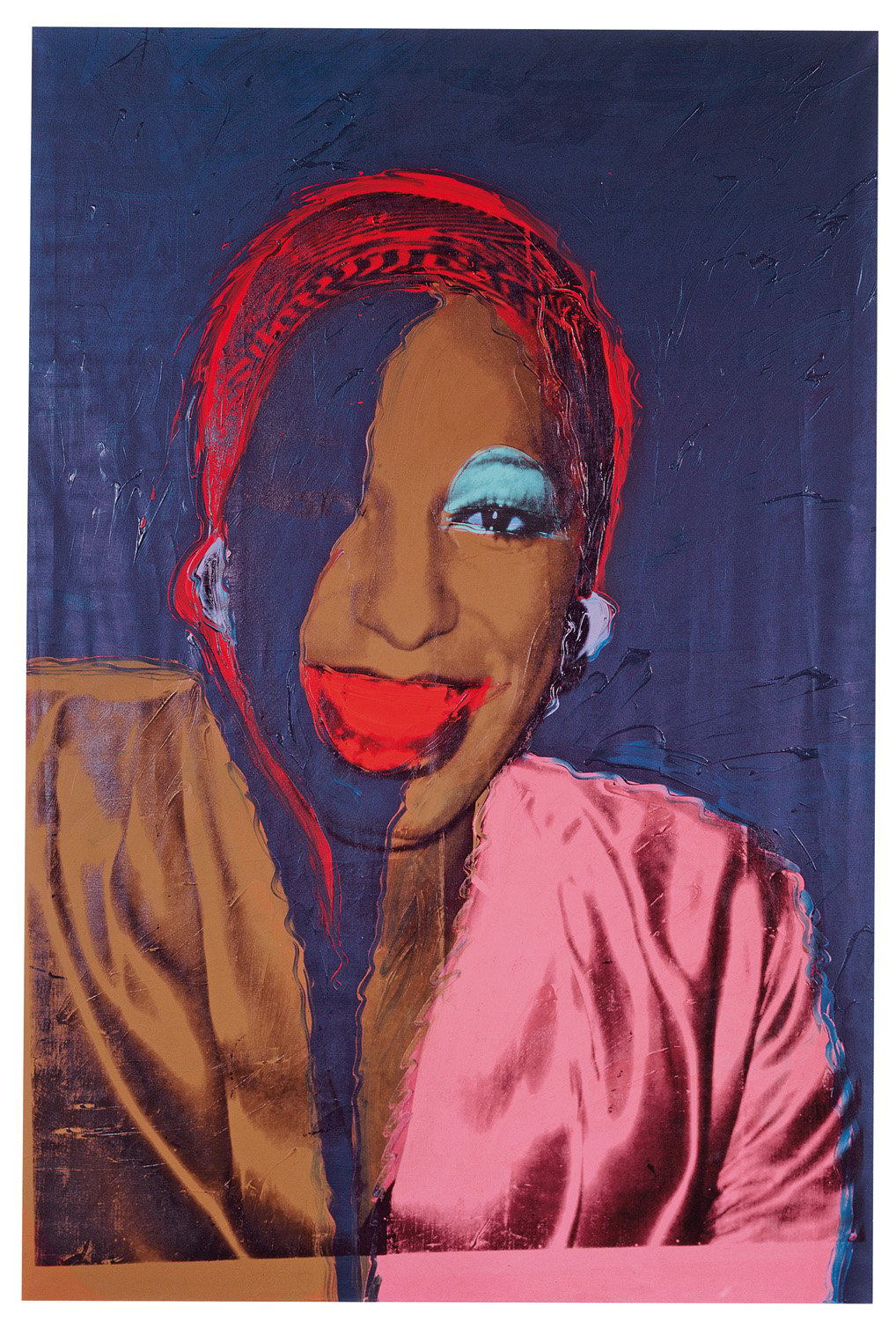 Andy Warhol (1928–1987), Ladies and Gentlemen (Wilhelmina Ross), 1975. Acrylic and silkscreen ink on linen, 304.8 x 203.2 cm. Fondation Louis Vuitton, Paris © The Andy Warhol Foundation for the Visual Arts, Inc. / Artists Rights Society (ARS) New York