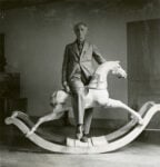 Max Ernst with rocking horse, Paris ,1938, Max Ernst Museum Brühl des LVR, Stiftung Max Ernst