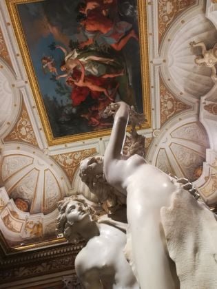 Immagine delle riprese del film Bernini presso la Galleria Borghese