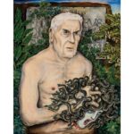 Bruno Caruso Ritratto di Federico Zeri olio su tela cm 54 x 43 Morto Bruno Caruso. L’impegno civile e il racconto poetico del pittore  