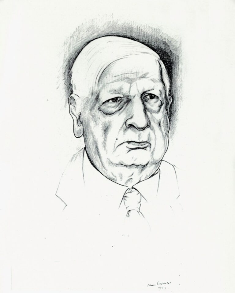 Bruno Caruso Ritratto di Giorgio De Chirico disegno a matita 1973 Morto Bruno Caruso. L’impegno civile e il racconto poetico del pittore  