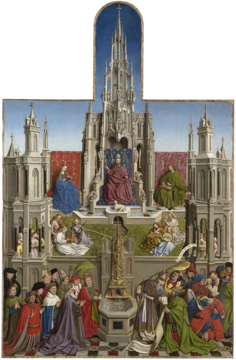 Cerchia di Jan van Eyck, La Fuente de la Gracia, 1440-45. Madrid, Museo Nacional del Prado. Photo © Museo Nacional del Prado
