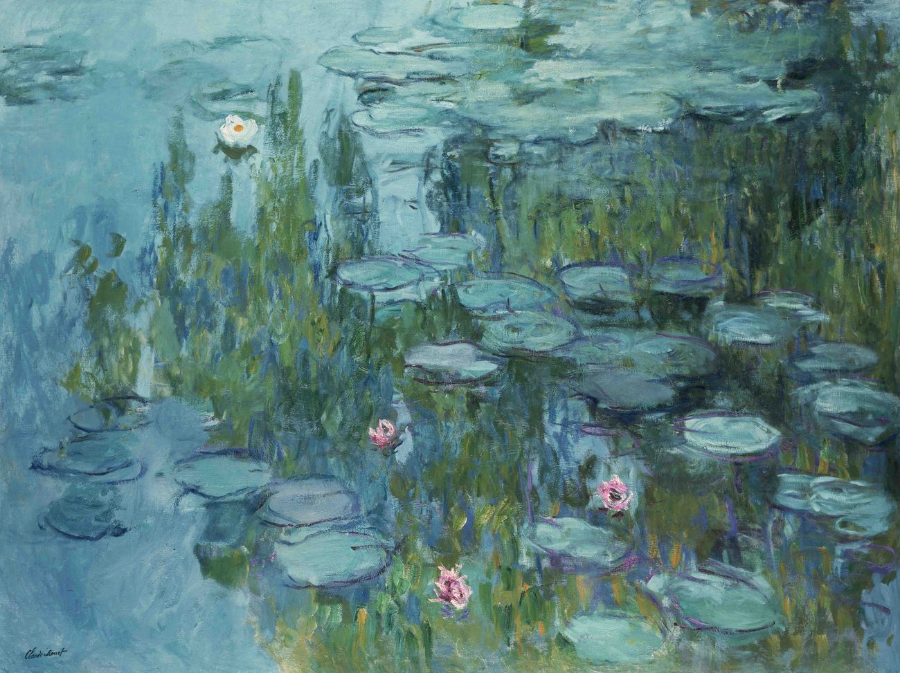 Claude Monet, Ninfee, 1915. Neue Pinakothek, Monaco di Baviera