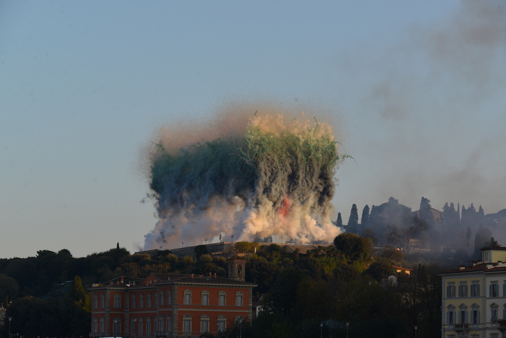 I fuochi di artificio di Cai Guo-Qiang a Firenze, photo Valentina Grandini