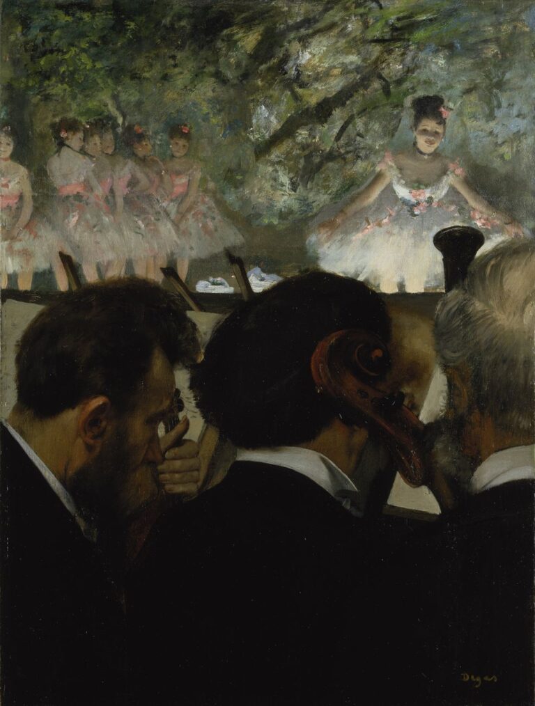 Edgar Degas, Gli orchestrali, 1872. Städel Museum, Frankfurt am Main © Städel Museum U. Edelmann Arthothek
