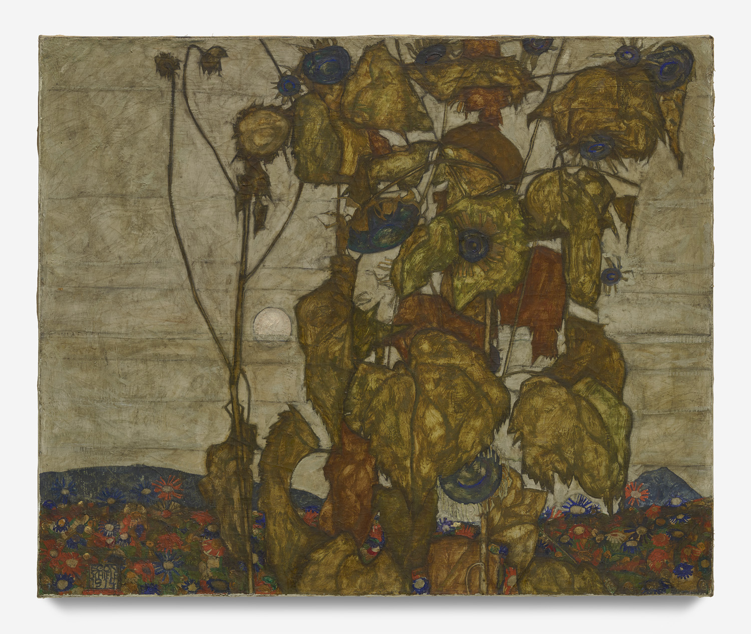 Egon Schiele, Autumn sun (Sunflowers), 1914, Private collection. Courtesy of Eykyn Maclean Picture: Courtesy of Eykyn Maclean
