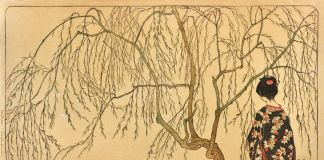 Emil Orlik, Japanisches Mädchen unterm Weidenbaum, 1901. Collezione Eugen Otto, Vienna