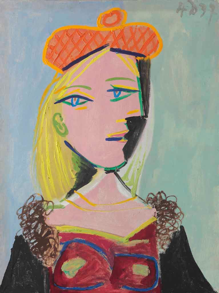 Pablo Picasso, Femme au béret orange et au col de fourrure