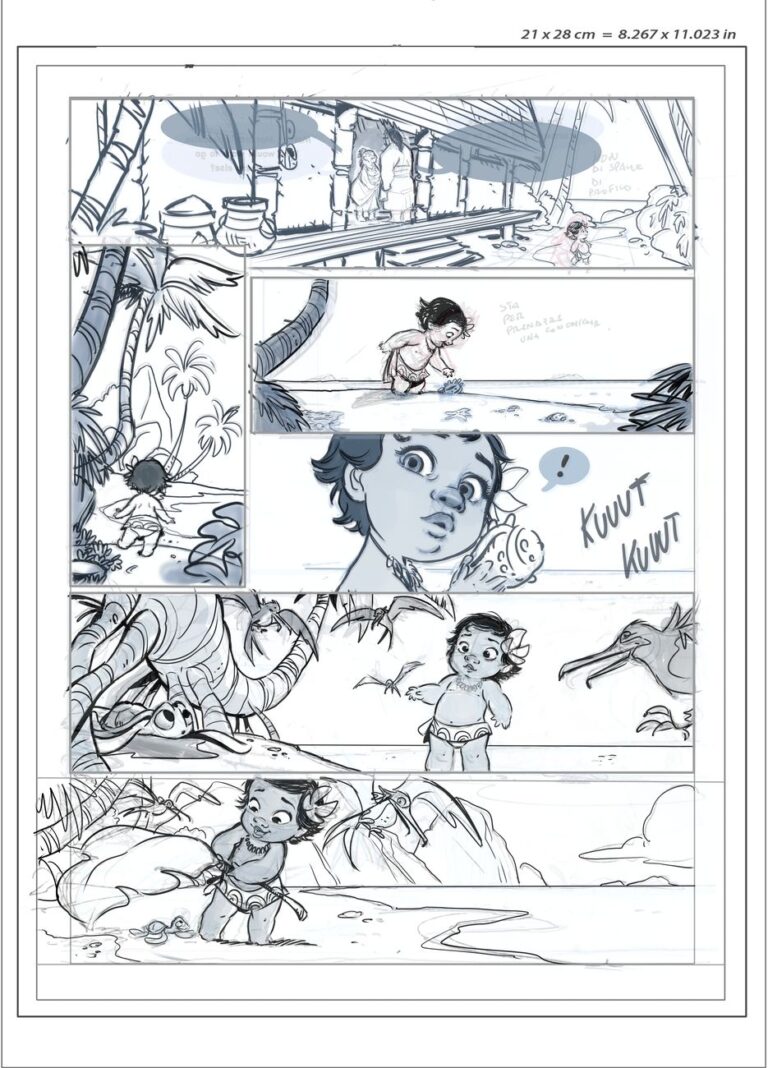 Giada Perissinotto, layout per Oceania graphic novel, 2016