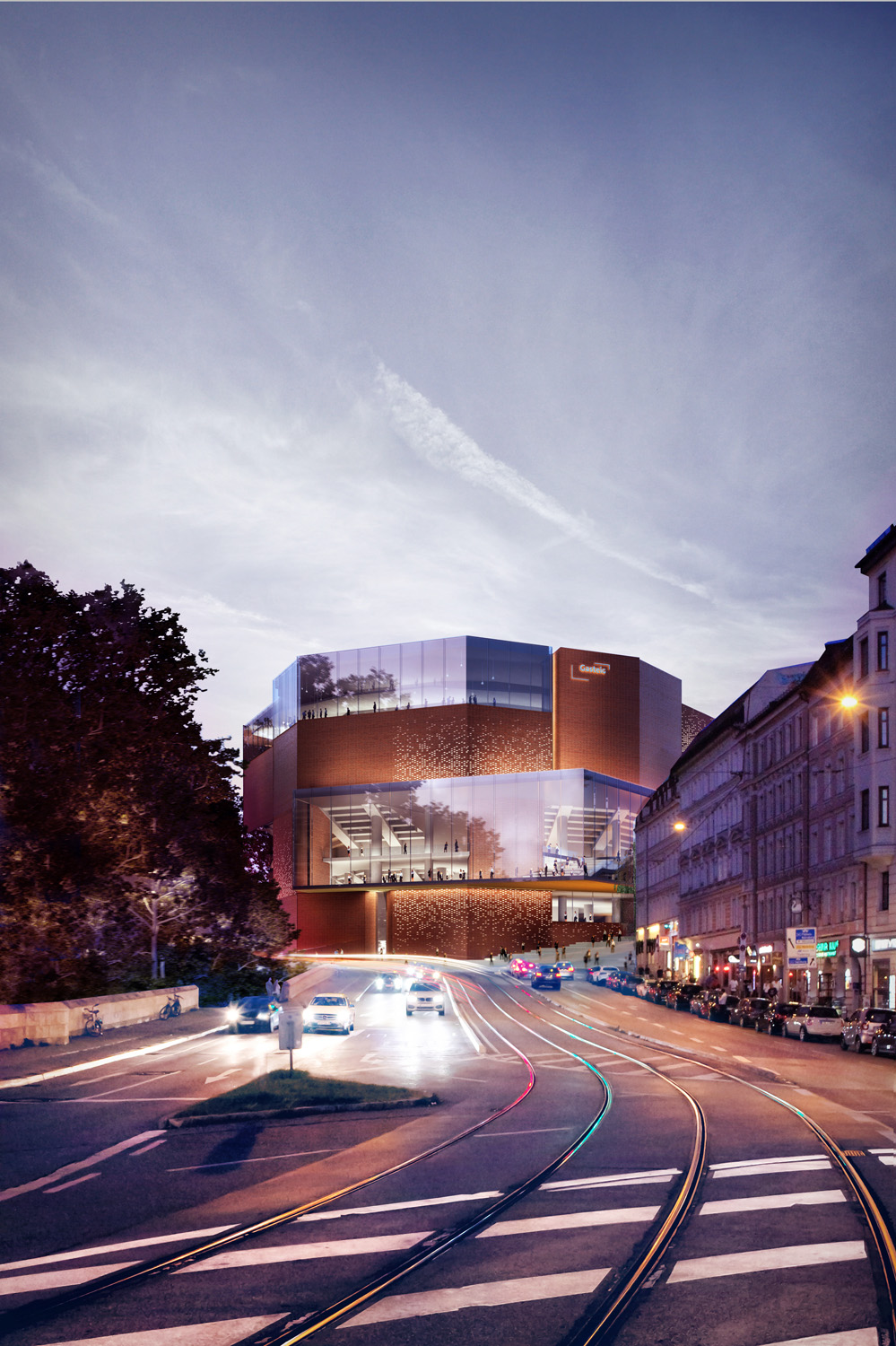 HENN, rendering, Gasteig. Courtesy Architecture HENN. Visualizations MIR