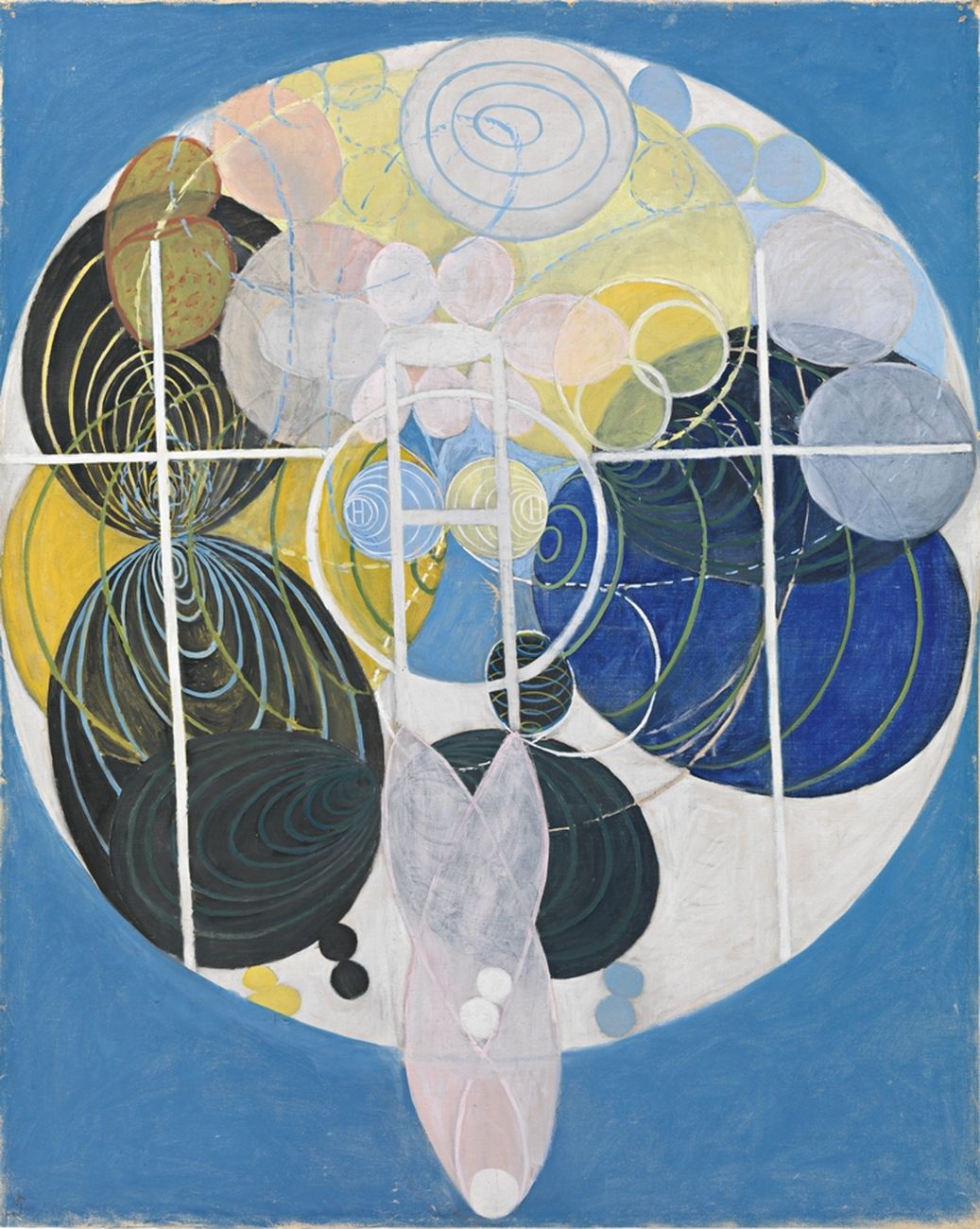 Hilma af Klint, Group III, The Large Figure Paintings, The Key to All Works to Date (The WU-Rose Series), 1907. Courtesy of the Hilma af Klint Foundation. Photo Moderna Museet, Stoccolma