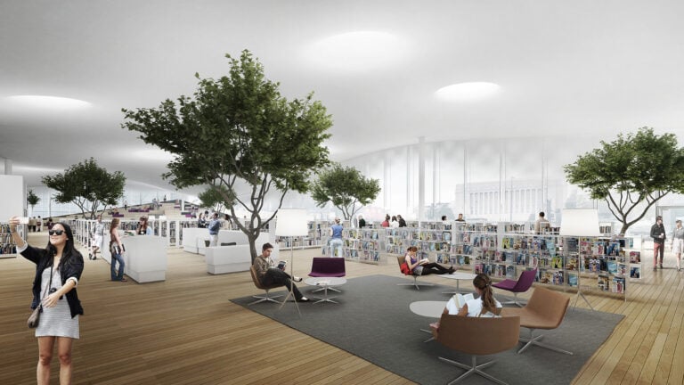 Helsinki Central Library by ALA, 2nd floor interior © ALA Architects