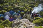 I nomi degli alberi, accampamento, Monte Narcao 2009. Photo Bertrand Huet. Courtesy Cherimus