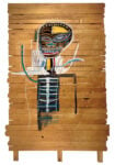 Jean-Michel Basquiat, Gold Griot, 1984, Acrylic and oilstick on wood. The Broad Art Foundation © Estate of Jean-Michel Basquiat. Licensed by Artestar, New York Picture: © Zindman/ Fremont