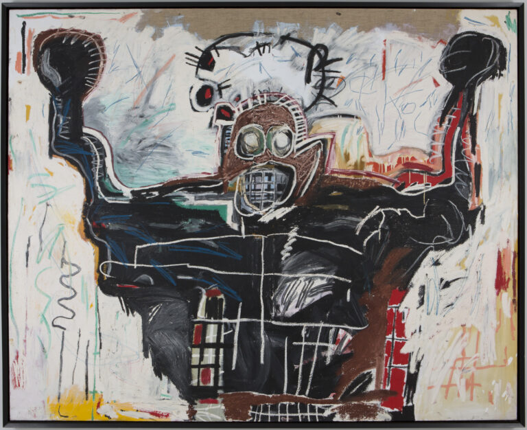 Jean-Michel Basquiat, Untitled (Boxer), 1982, Acrylic and oilstick on canvas, private collection © Estate of Jean-Michel Basquiat. Licensed by Artestar, New York