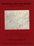 Locandina della mostra di Cy Twombly alla Galleria del Cavallino, Venezia 1958