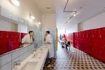 MUA – Multiverse Architecture, Fabrika, Tbilisi. Shared Bathroom. Photo credits Nakanimamasakhlisi Photo Lab