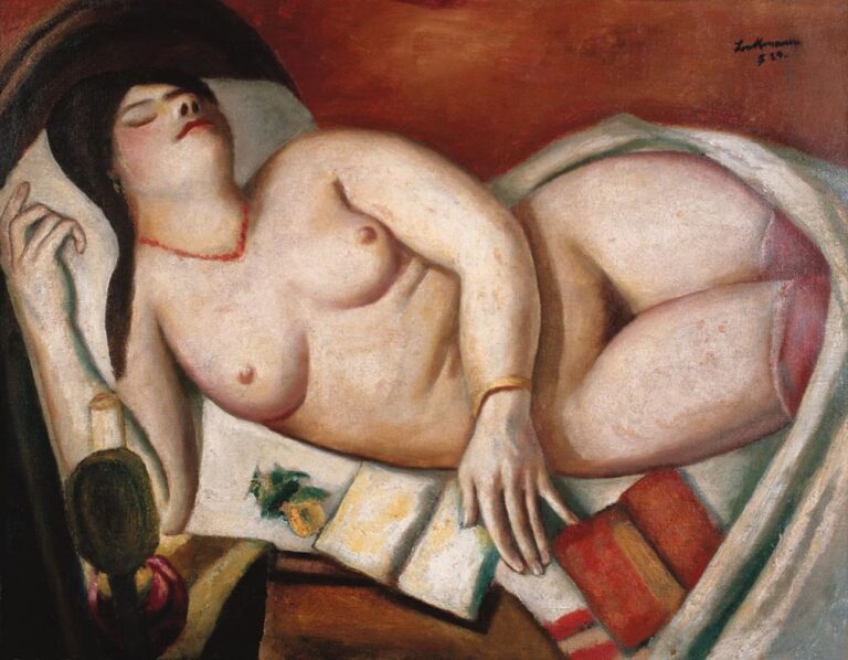 Max Beckmann, Donna addormentata, 1924. Collezione privata © 2018, ProLitteris, Zurich