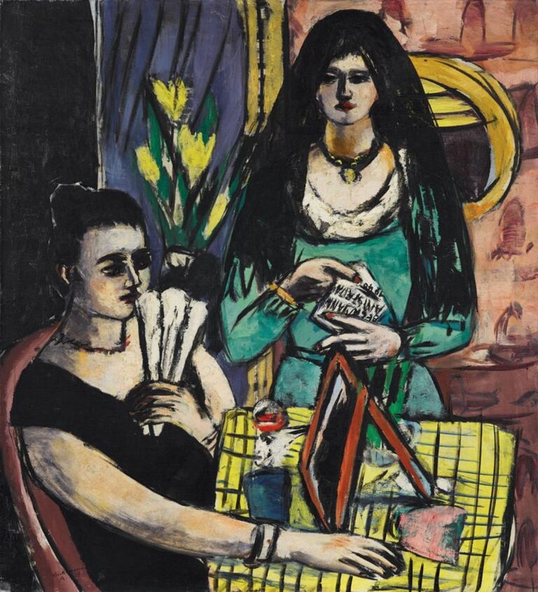 Max Beckmann, Ragazze in nero e verde (Due donne spagnole), 1939. Collezione privata © 2018, ProLitteris, Zurich