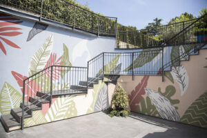 L’intervento di street art del progetto RAME allo Stravagante Hostel a Verona