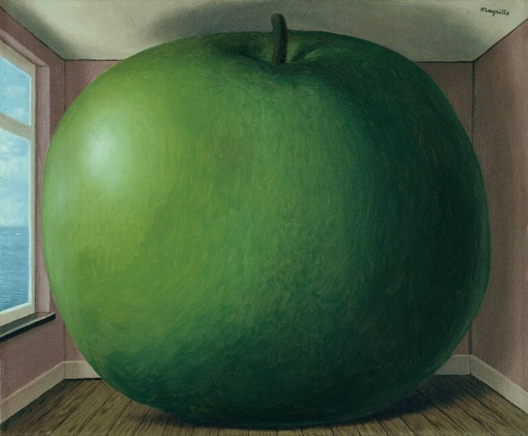 René Magritte, La chambre d'écoute, 1958. Kunsthaus Zürich © 2018 Prolitteris, Zurich