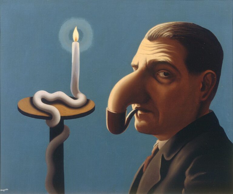 René Magritte, La lampe philosophique, 1936. Collezione privata, Belgio © Prolitteris 2018, Zurich