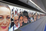 Stazione Toledo, Oliviero Toscani, Razza Umana. photo Peppe Avallone, ANM SpA