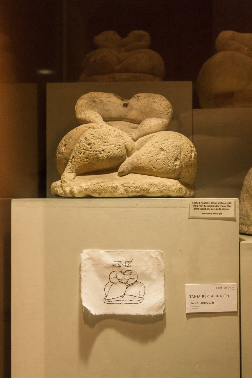 Tania Berta Judith, Named, 2018. National Museum of Archaeology, Valletta, Malta & Ġgantija Visitor Centre, Xagħra, Gozo. Photo © Elisa von Brockdorff