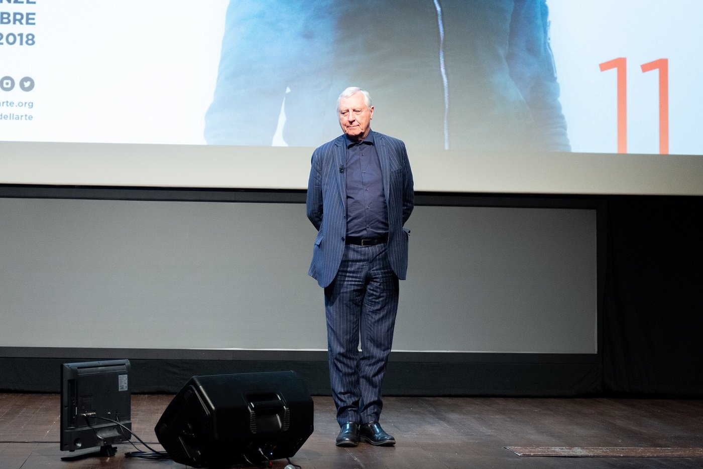 Peter Greenaway a Lo Schermo dell'arte 2018 – Courtesy Camilla Riccò - Lo Schermo dell'arte 