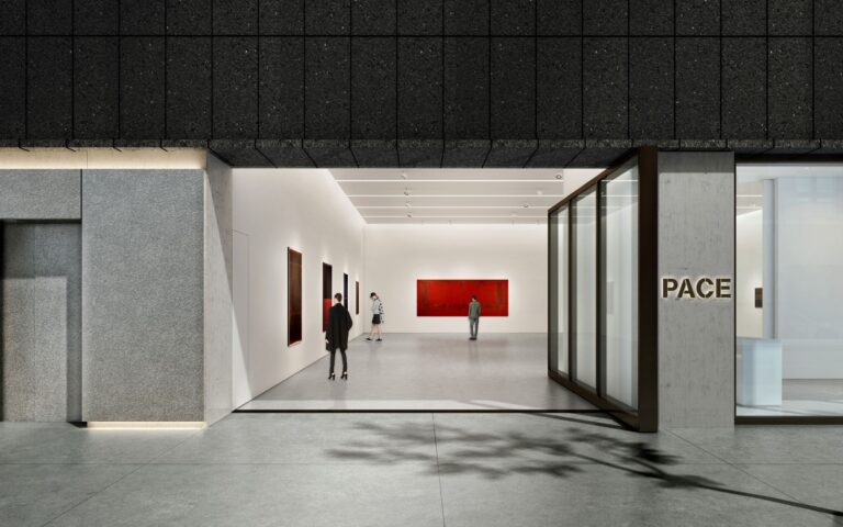 Architectural rendering of the ground floor gallery of 540 West 25th Street, New York.Courtesy of Bonetti / Kozerski Architecture.