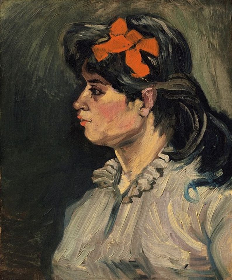 Vincent van Gogh, Portrait de femme: buste, profil gauche, 1885-1886. Courtesy Christie’s Images Limited 2018