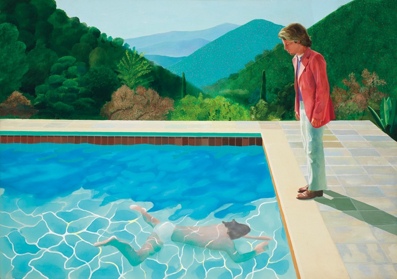 David Hockney, Portrait of an Artist (Pool with Two Figures), 1972. Courtesy Christie's Images Ltd 2018