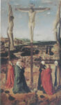 Antonello da Messina, Crocifissione 1465 circa. Tempera (?) su tavola in legno di frutto, 39,4 x 23,1 cm. Museul National Brukenthal Sibiu, Romania