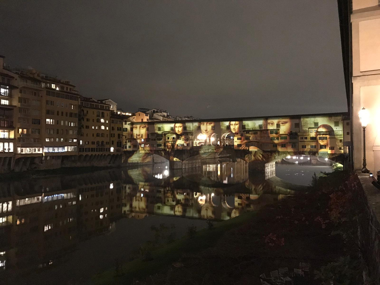 Firenze Light Festival 2018, Ponte Vecchio – Foto Courtesy MUS.E Firenze