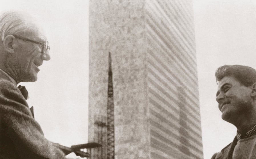 Le Corbusier e Costantino Nivola ⓒFondation Le Corbusier by SIAE 2018