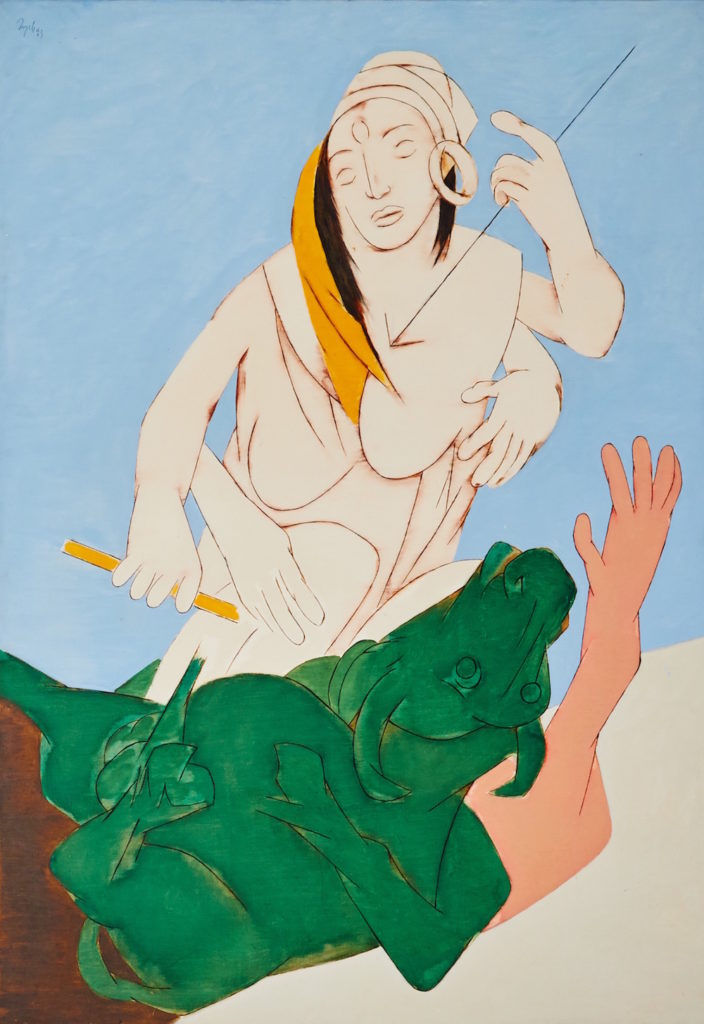 Tyeb Mehta, Durga Mahisasura Mardini (1983). Courtesy Sotheby’s 