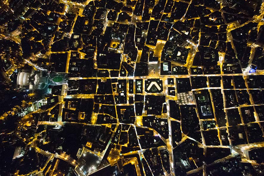 Roma, 2015. Le geometrie del potere: Vittoriano, Palazzo Chigi, Montecitorio, un dedalo di interessi; © Massimo Sestini