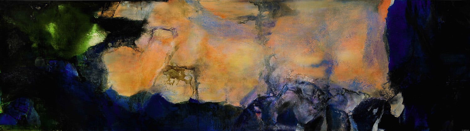 Zao Wou-Ki, Juin-Octobre 1985, 1985. Courtesy Sotheby's