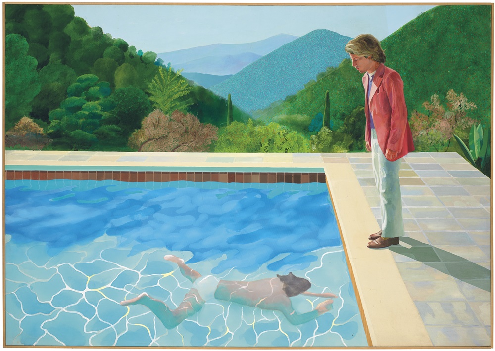 David Hockney, Portrait of an Artist (Pool with Two Figures), Courtesy Christie's Images Ltd 2018