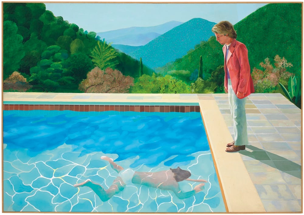 David Hockney, Portrait of an Artist (Pool with Two Figures), Courtesy Christie's Images Ltd 2018