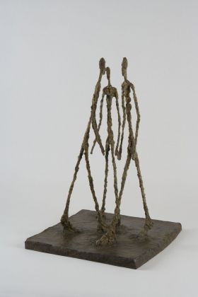 Alberto Giacometti, Trois hommes qui marchent (petit plateau), 1948. Fondation Giacometti, Paris © Succession Alberto Giacometti VEGAP, Bilbao 2018