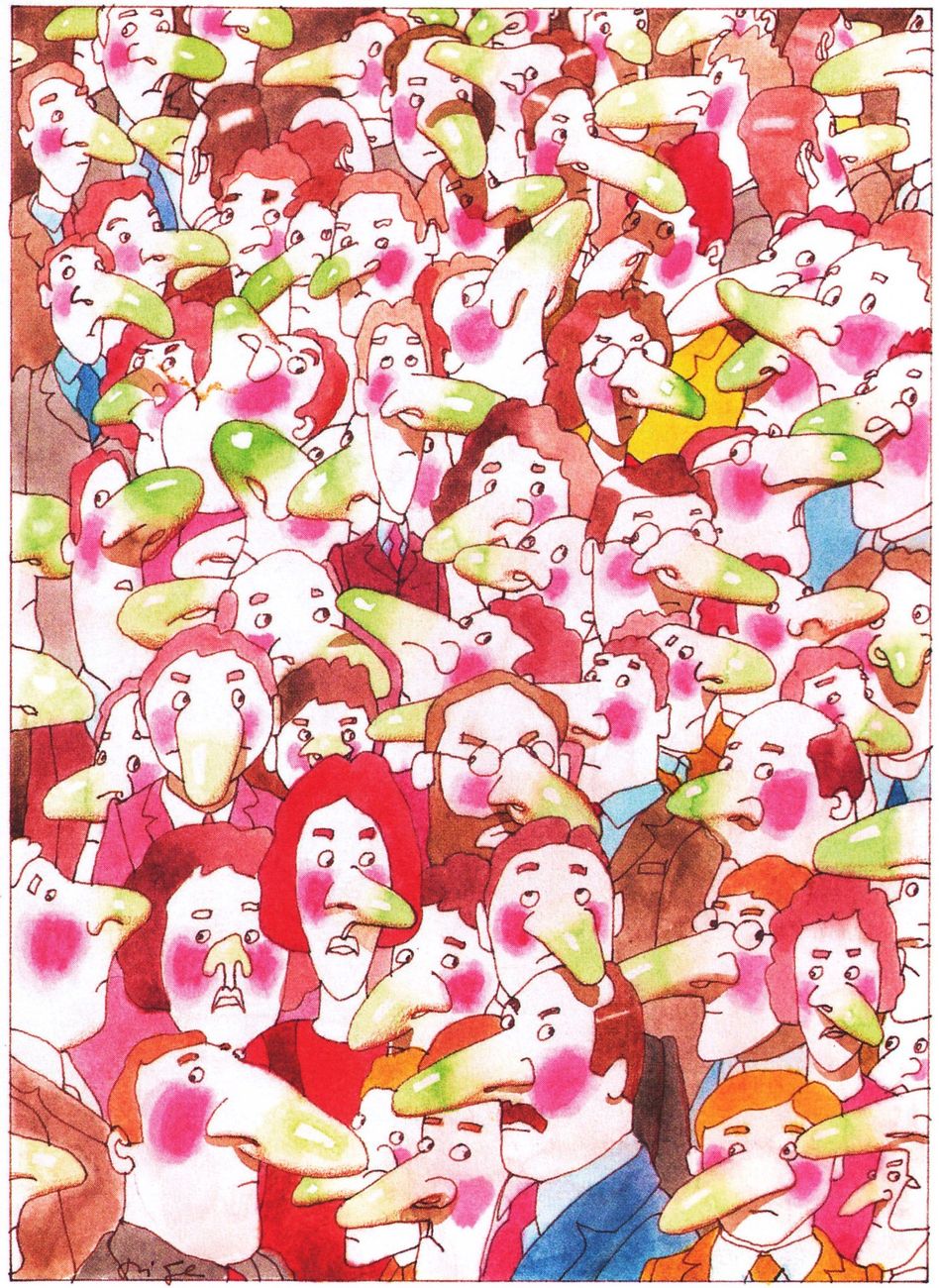 Aldo Di Gennaro, Cattivi odori, illustrazione per Salve, anni '80