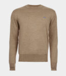 Classic knitwear roundneck, colore camel