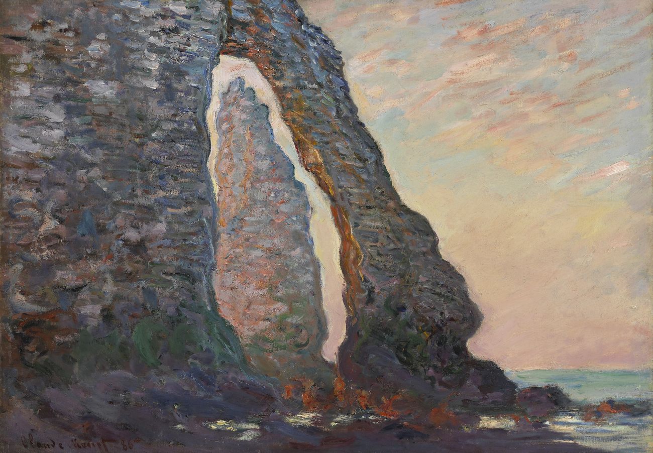 Claude Monet, L'Aiguille vue à travers la Porte d'Aval, 1886 © National Gallery of Canada, Ottawa