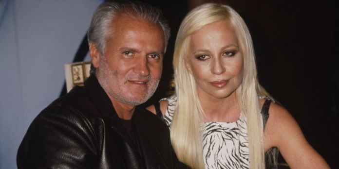 Donatella e Gianni Versace