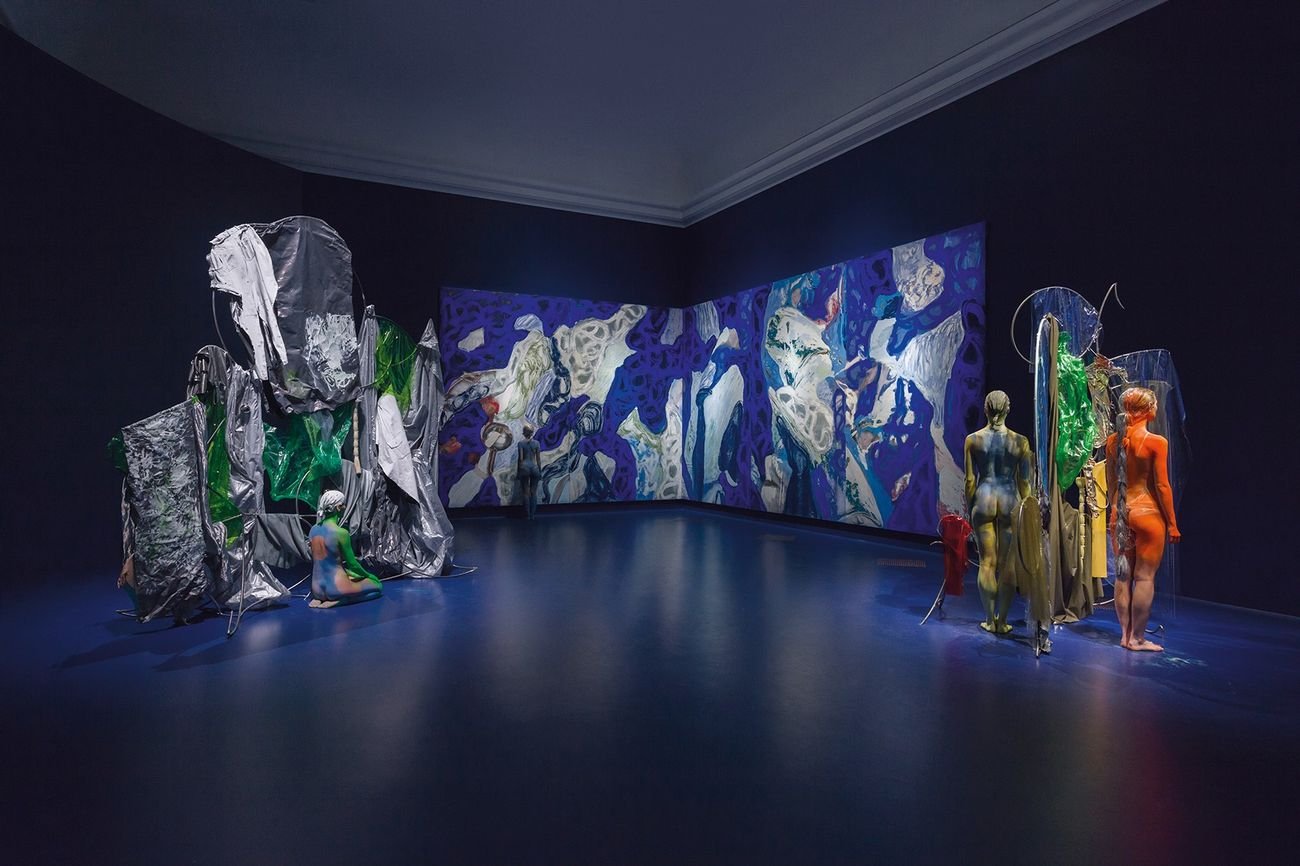 Donna Huanca. Piedra quemada. Installation view at Unteres Belvedere, Vienna 2018. Photo Johannes Stoll © Belvedere Wien